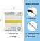Griffin Nylon Bead Cord Perlseide – Size 0 (0.30mm) – 2 Meters per Card – Stainless Steel Needle Attached – for Knotting Pearls, Gemstones, Crystals and Beads